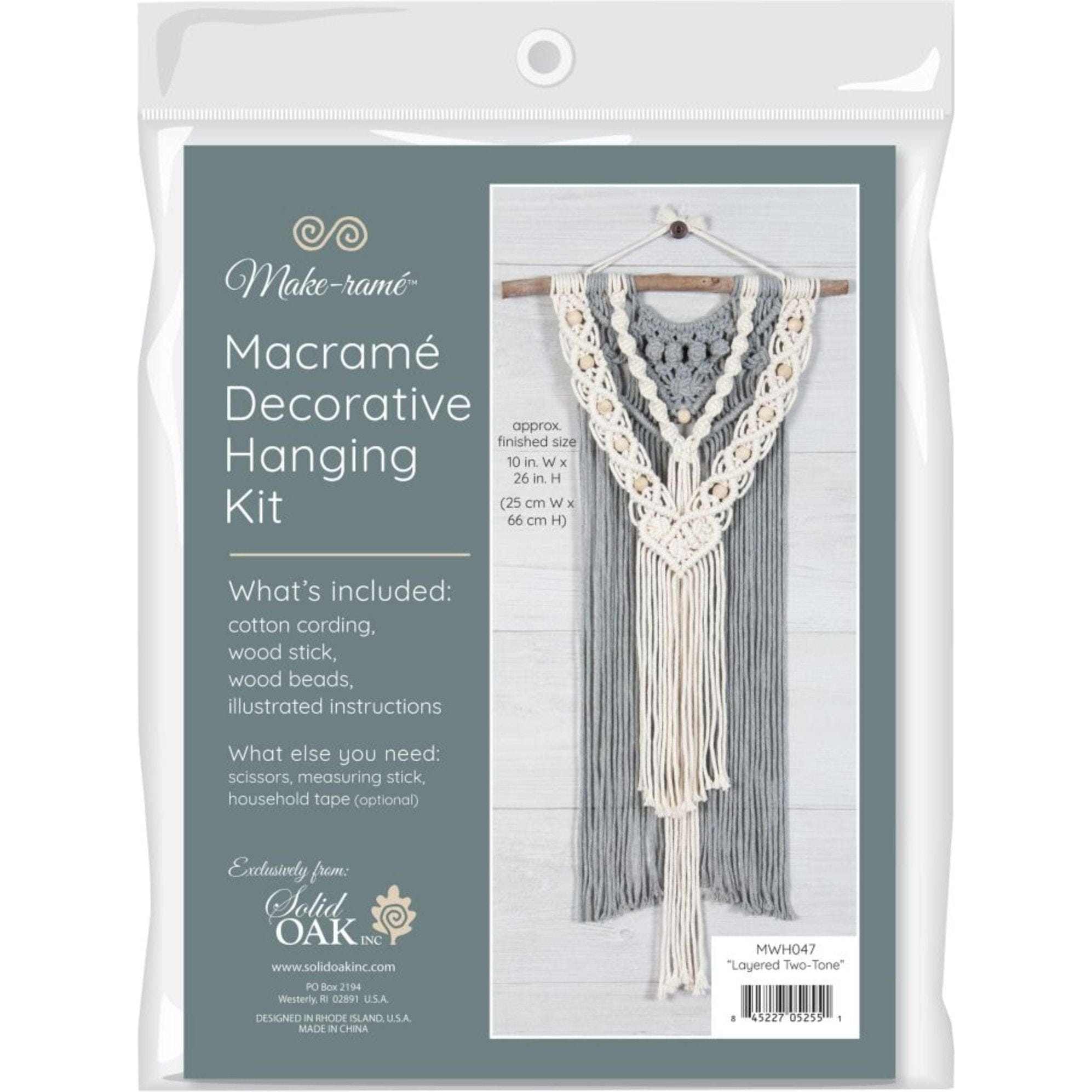 Macrame Wall Hanging Kit Layered Two Tone