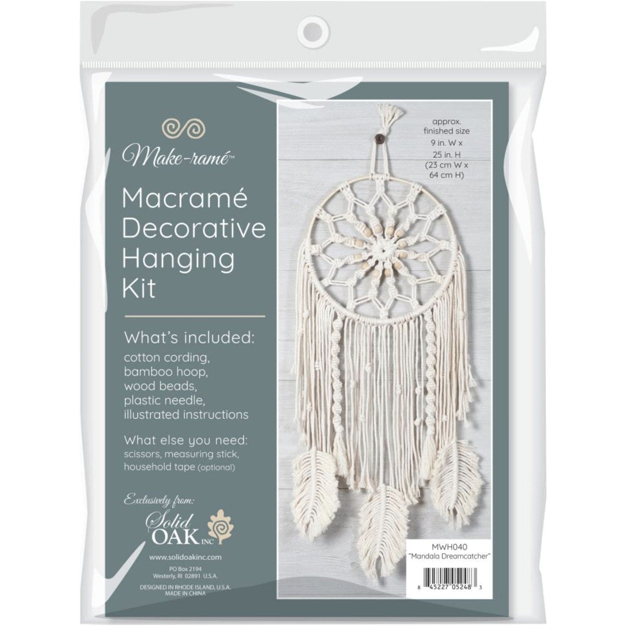 Macrame Wall Hanging Kit Mandala Dreamcatcher