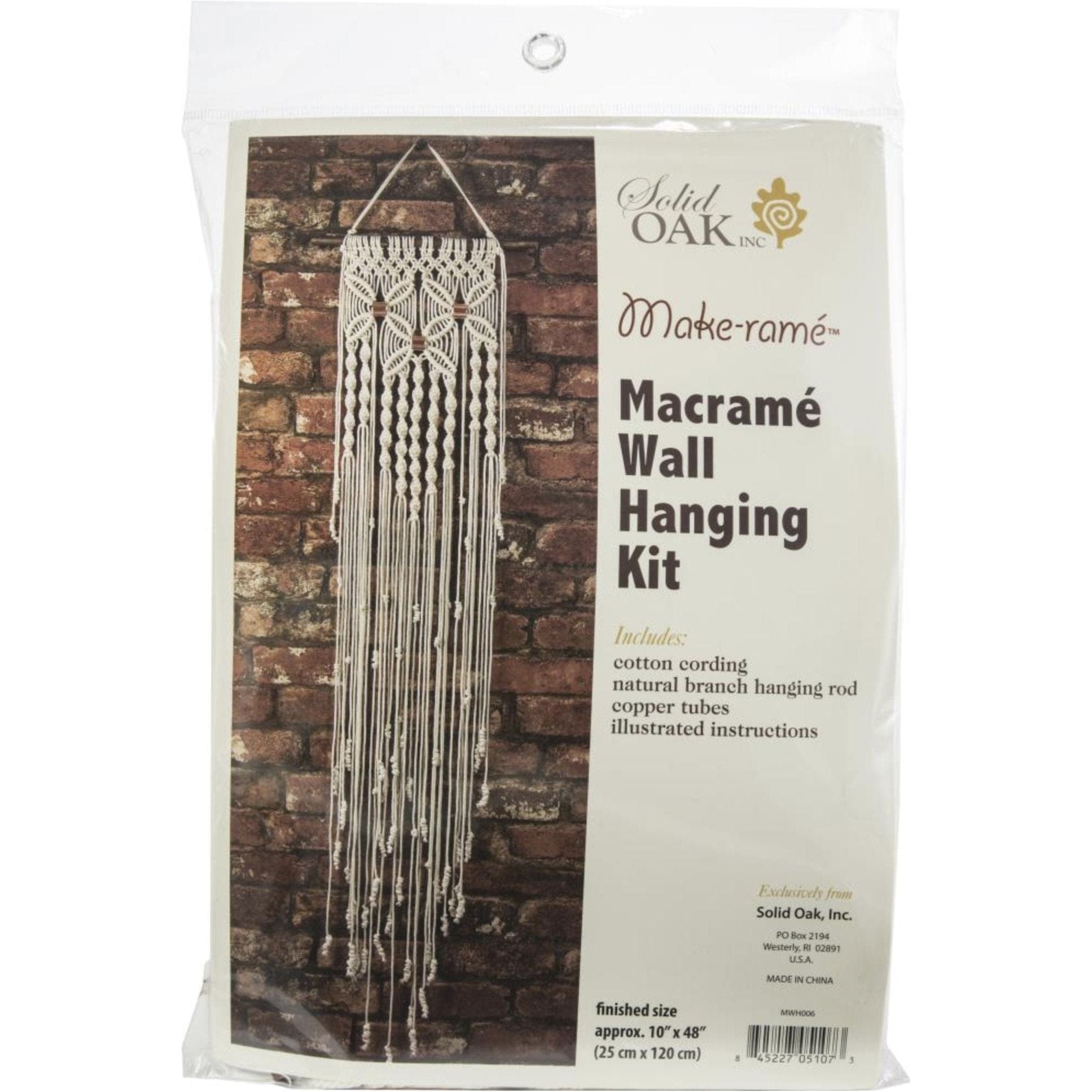 Macrame Wall Hanging Kit Three Flowers