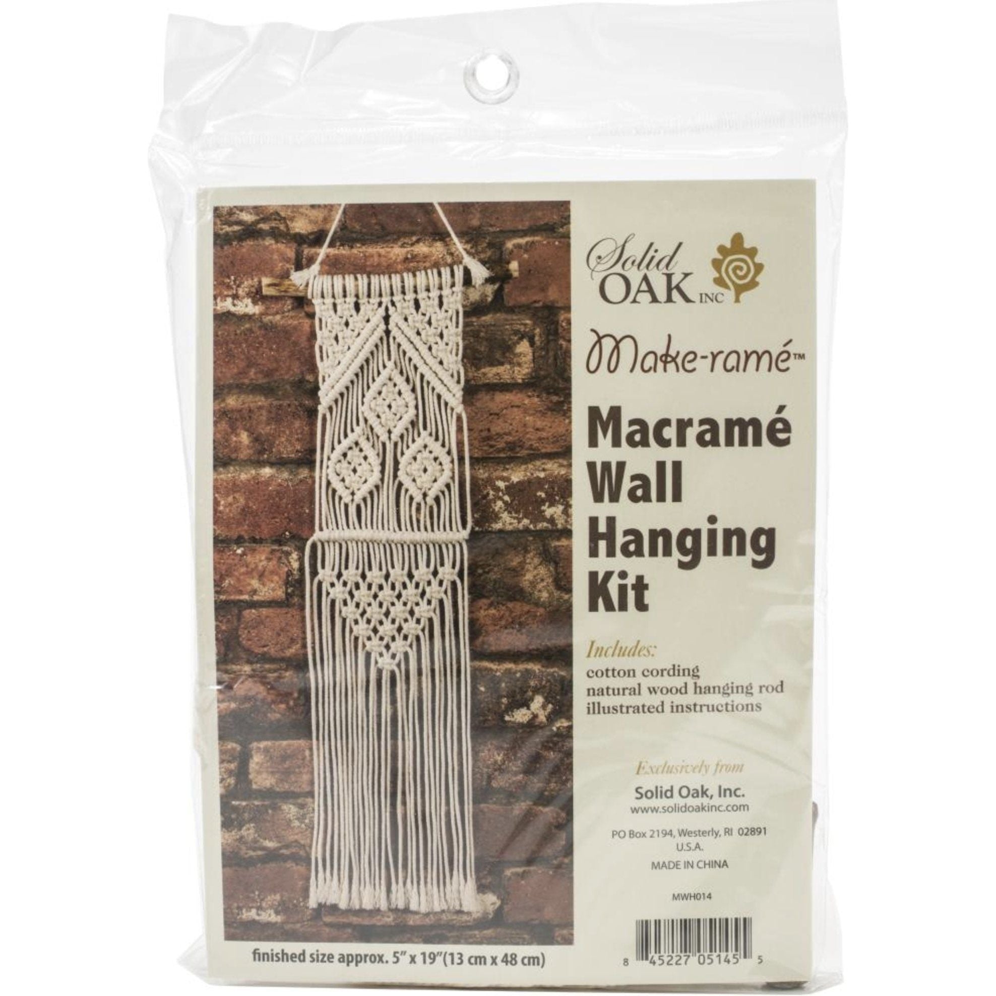 Macrame Wall Hanging Kit Three Leaves - CRAFT2U