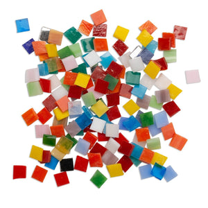Mini Mosaic Tiles 1cm x 1cm (25 colours) - CRAFT2U