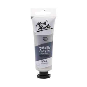 Mont Marte Metallic Acrylic Paint Tubes 50ml (10 colours) - CRAFT2U