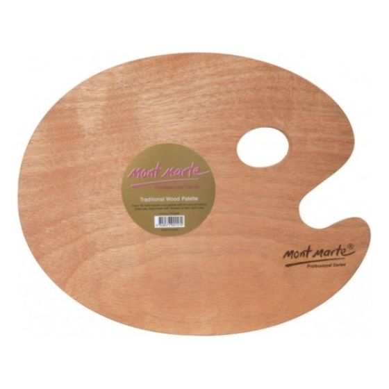 Oval Wood Palette 30x38cm - CRAFT2U