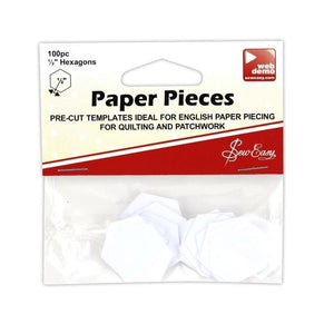 Paper Pieces Hexagon - 6 sizes - Sew Easy - CRAFT2U