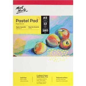 Pastel Pad 4 colours 180gsm 12 Sheet (Available in Sizes A4 and A5) - CRAFT2U