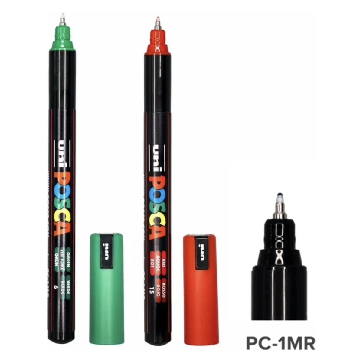 POSCA Fine PC-3M Art Paint Marker Pens Gift Set of 4 Red Tones