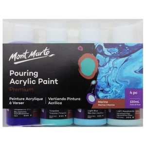 Pouring Acrylic paint 120ml 4pc Set