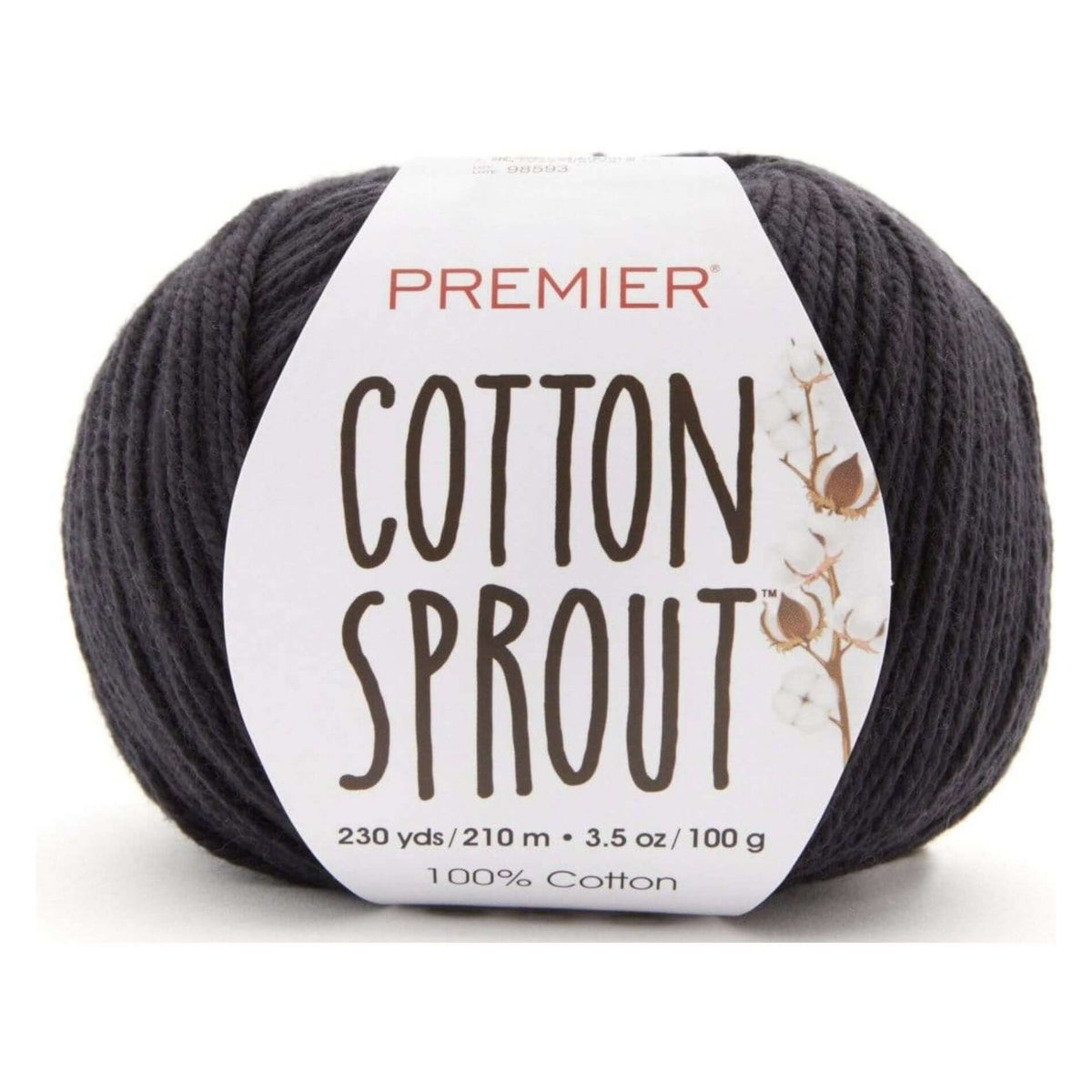 . Cotton Fair Solid Yarn Black