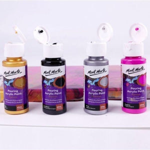Premium Pouring Acrylic Paint 60ml (2oz) 4pc Set (7 sets) - CRAFT2U