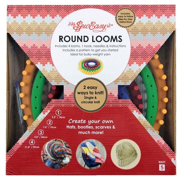  Boye Round Knitting Loom Set, 7pc, 5.5, 7.5, 9.5, and 11.5  D : Arts, Crafts & Sewing