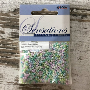 Size 12 (1.8mm) Glass Seed Beads 25g bag - CRAFT2U