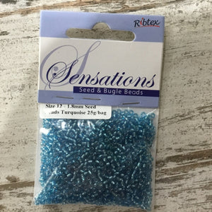 Size 12 (1.8mm) Glass Seed Beads 25g bag - CRAFT2U