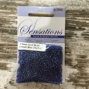 Size 12 (1.8mm) Glass Seed Beads 25g bag - CRAFT2U