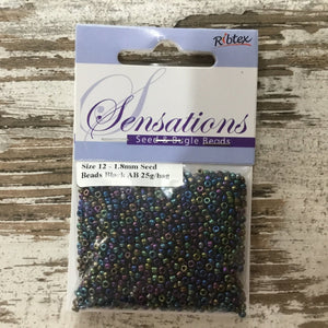 Glass Seed Beads 1.8mm 25g bag