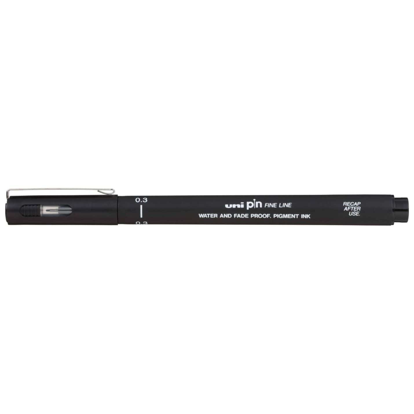 Uni Pin Fineliner Black Pen