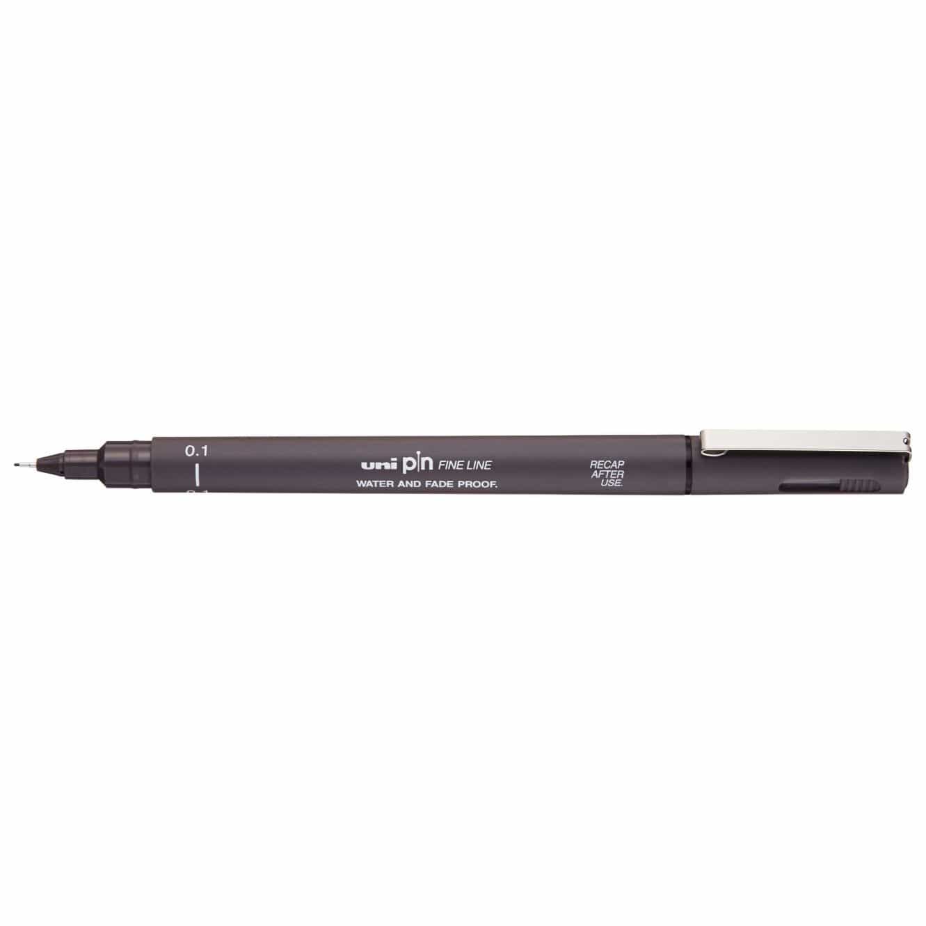 Uni Pin Fineliner Pen Dark Grey (2 Sizes Available)