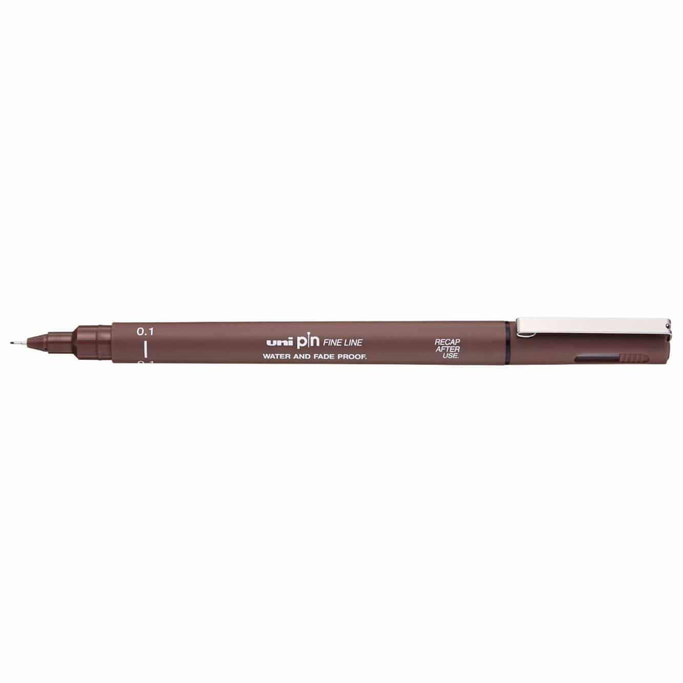 Uni Pin Fineliner Pen Sepia ( 2 Sizes Available)