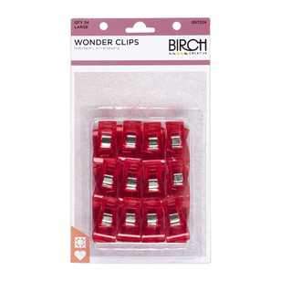 Wonder Clips Large 24pc - Birch
