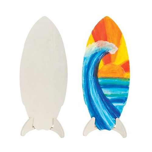 Wooden Surfboard with Stand (2 sizes) - CRAFT2U
