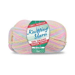 Yatsal Knitting Yarn 8 ply 100g Multicolour (21 colours available) - CRAFT2U