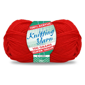 Yatsal Knitting Yarn 8 ply 100g Solid ( 55 colours available) - CRAFT2U