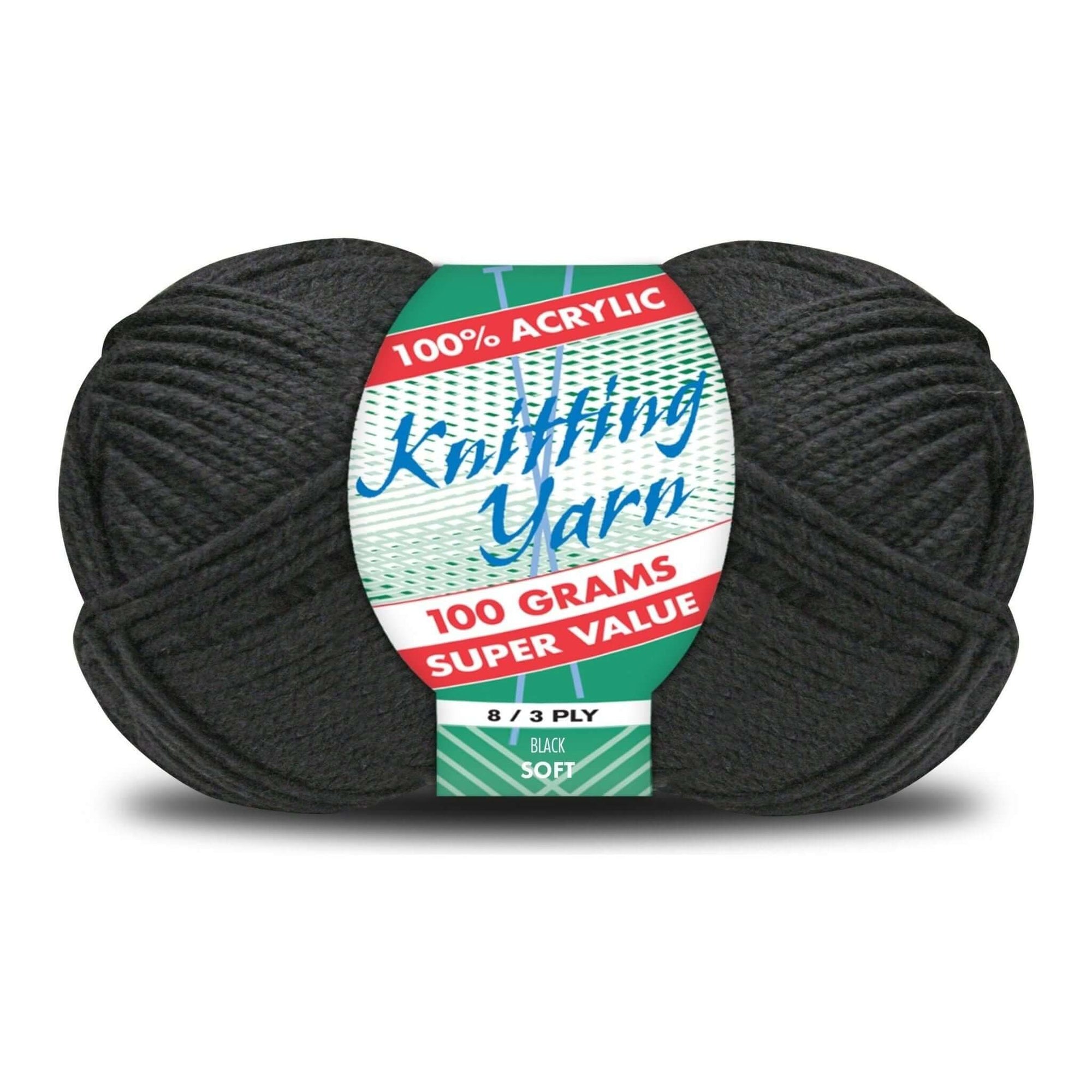 Yatsal Knitting Yarn 8 ply 100g Solid (BULK 10 PACK)